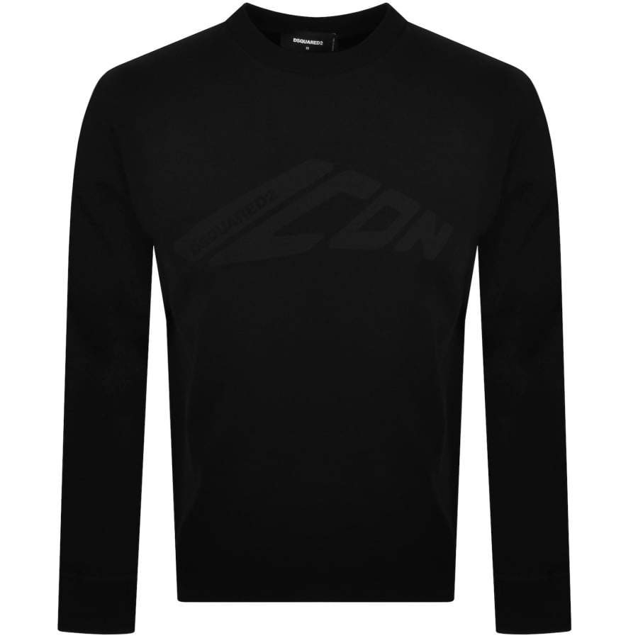DSQUARED2 Loose Fit Long Sleeve T Shirt Black | Mainline Menswear x